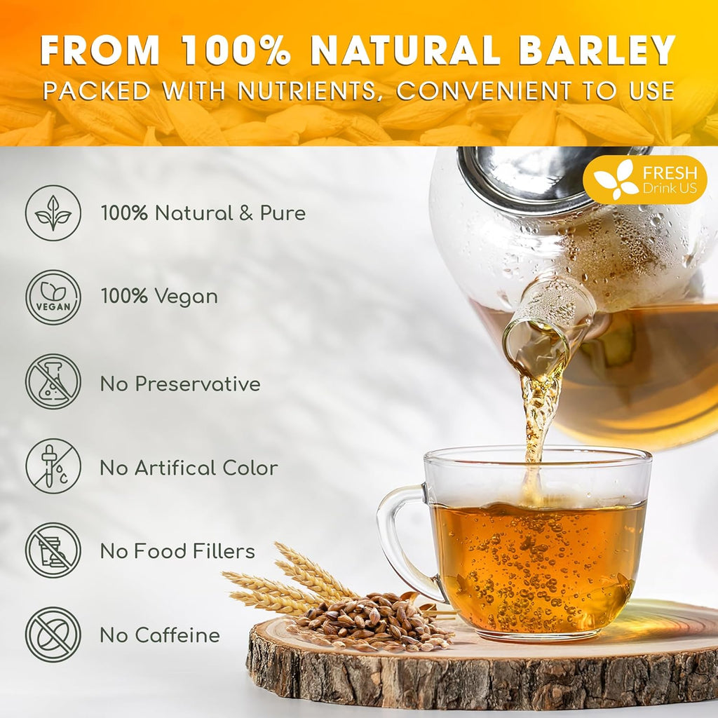 Premium Barley Tea Bags, 100% Natural & Pure from Barley. Loose Barey Herbal Tea. No Sugar, No Caffeine, No Gluten, Vegan. | Tea | Wiccan Center