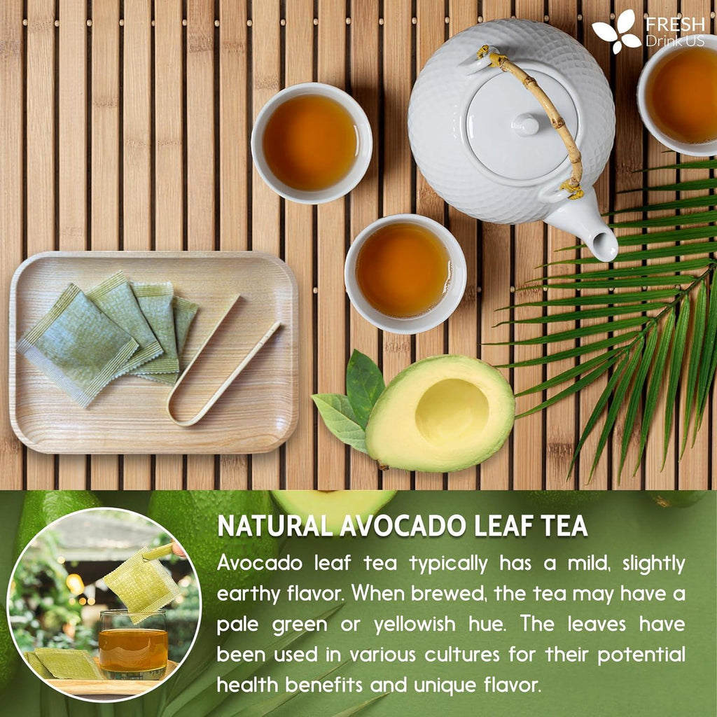 Natural Avocado Whole Leaves Dried, Tea Bags, 100% Pure from Avocado Leaves, Avocado Leaf Tea, Hojas de Aguacate Seca, No Additives, No Caffeine, Vegan | Tea | Wiccan Center