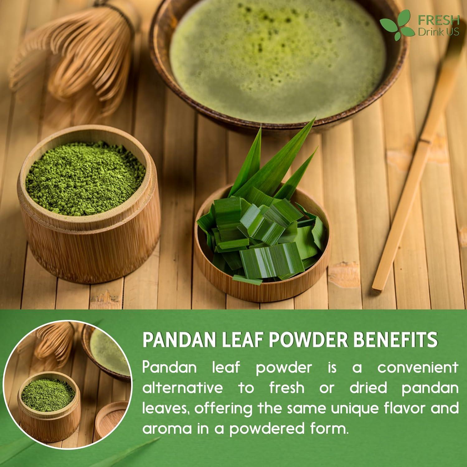 Natural Pandan Leaves Dried, Pandan Leaf Powder, 100% Pure Dried Pandan Leaves, Pandan Leaf Tea, No Additives, No Caffeine, Vegan | Tea | Wiccan Center