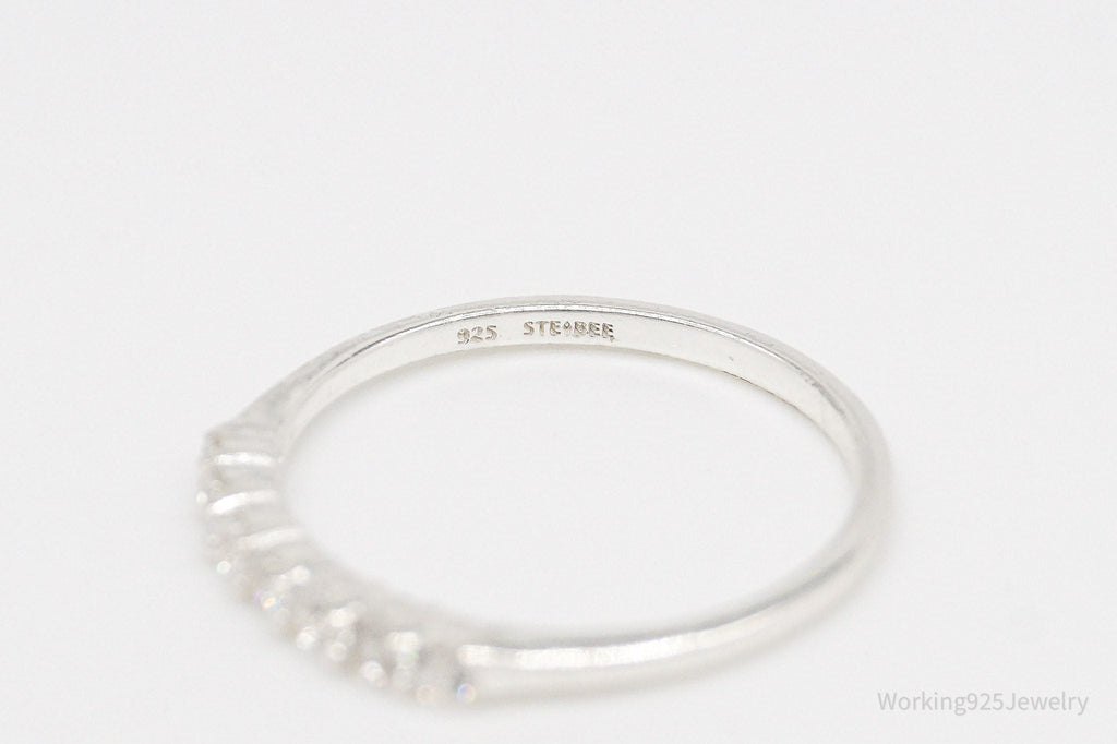 Vintage STE BEE Cubic Zirconia Sterling Silver Ring - Size 6 | Jewelry > Rings | Wiccan Center