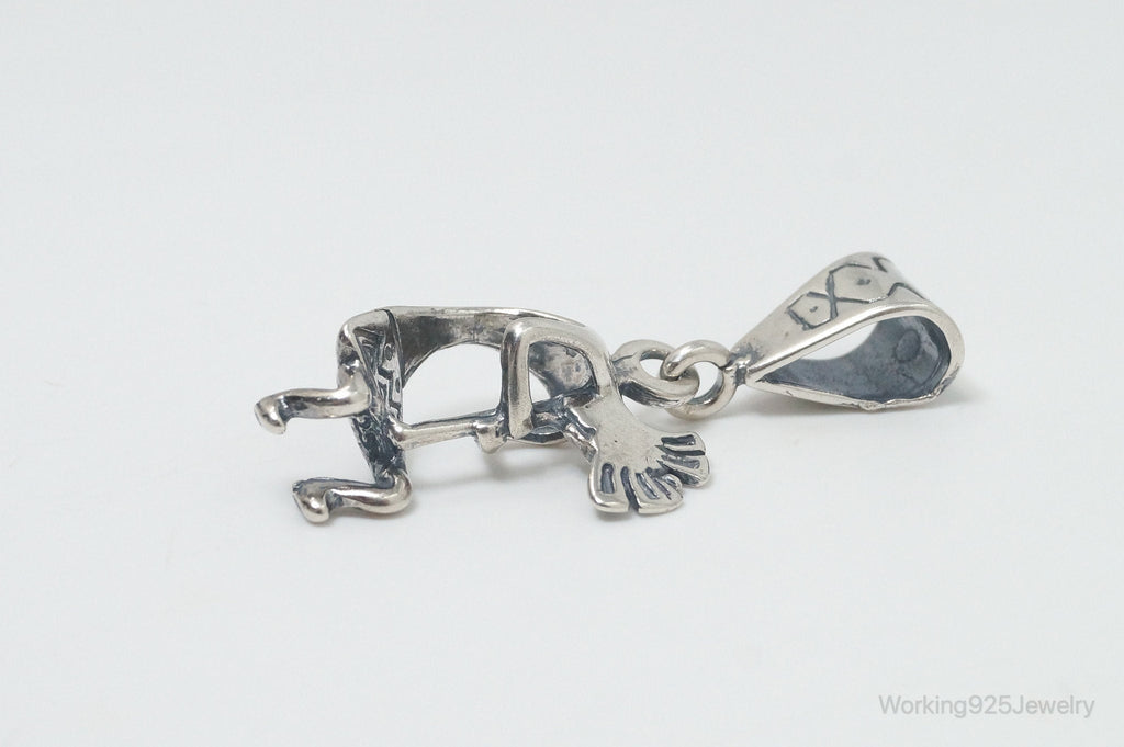 Vintage Native American Dancing Kokopelli Sterling Silver Pendant | Jewelry > Necklaces > Pendants | Wiccan Center