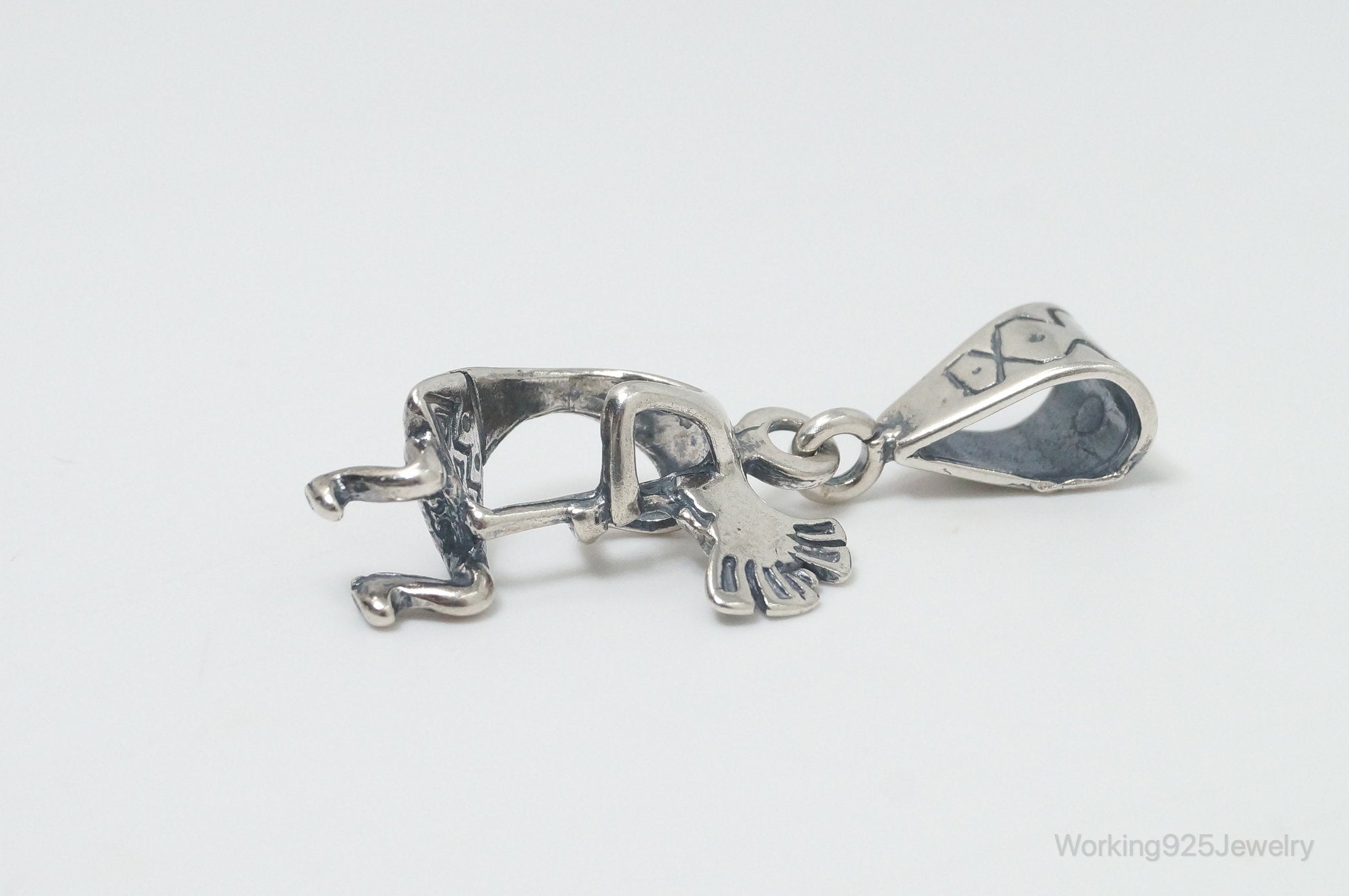 Vintage Native American Dancing Kokopelli Sterling Silver Pendant | Jewelry > Necklaces > Pendants | Wiccan Center