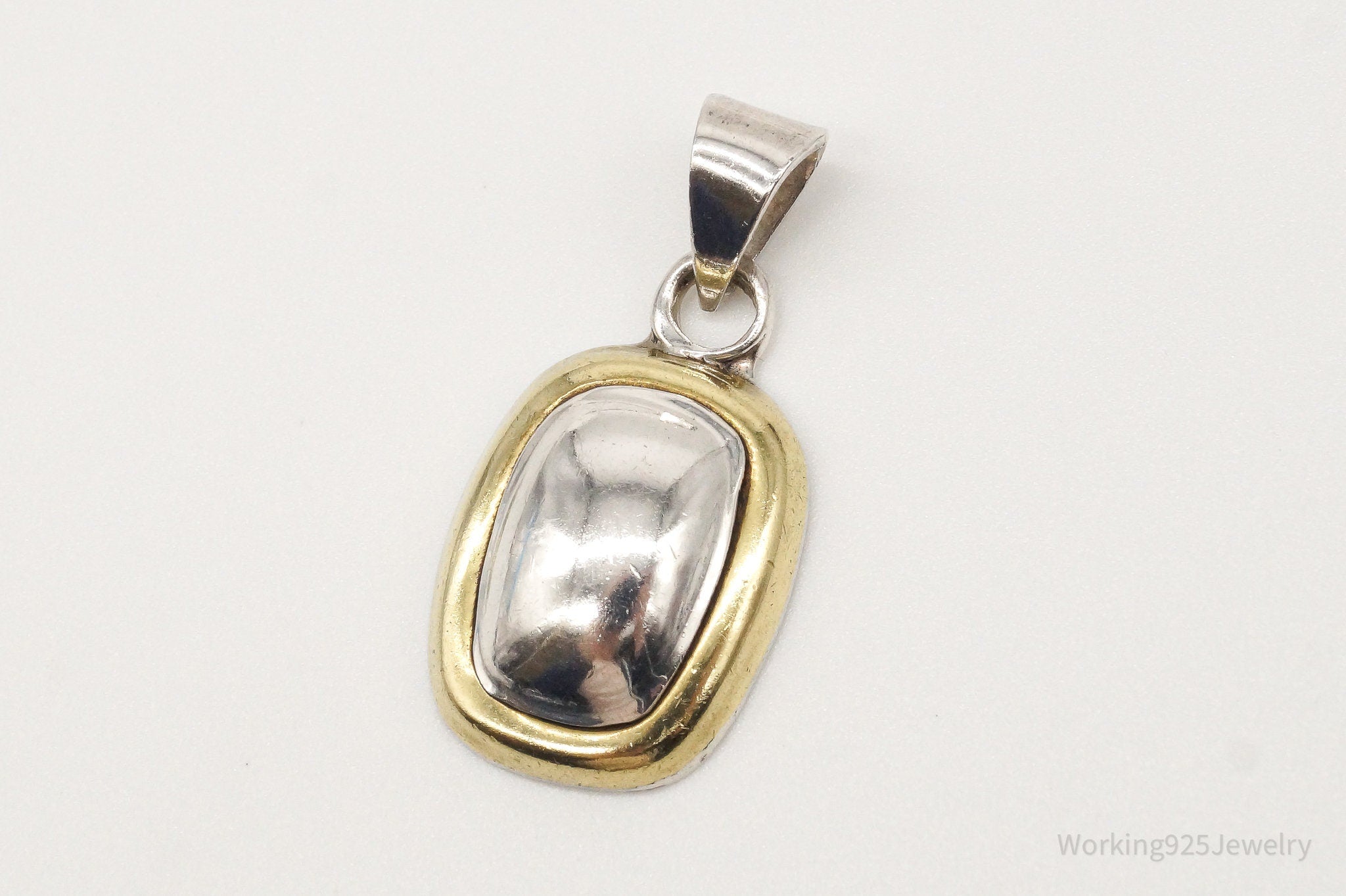 Vintage Mexico Laton Brass Sterling Silver Pendant | Jewelry > Necklaces > Pendants | Wiccan Center