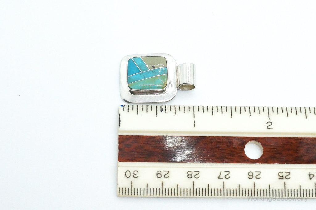 Vintage Desert Rose Trading Co Turquoise Sterling Silver Necklace Pendant | Jewelry > Necklaces > Pendants | Wiccan Center
