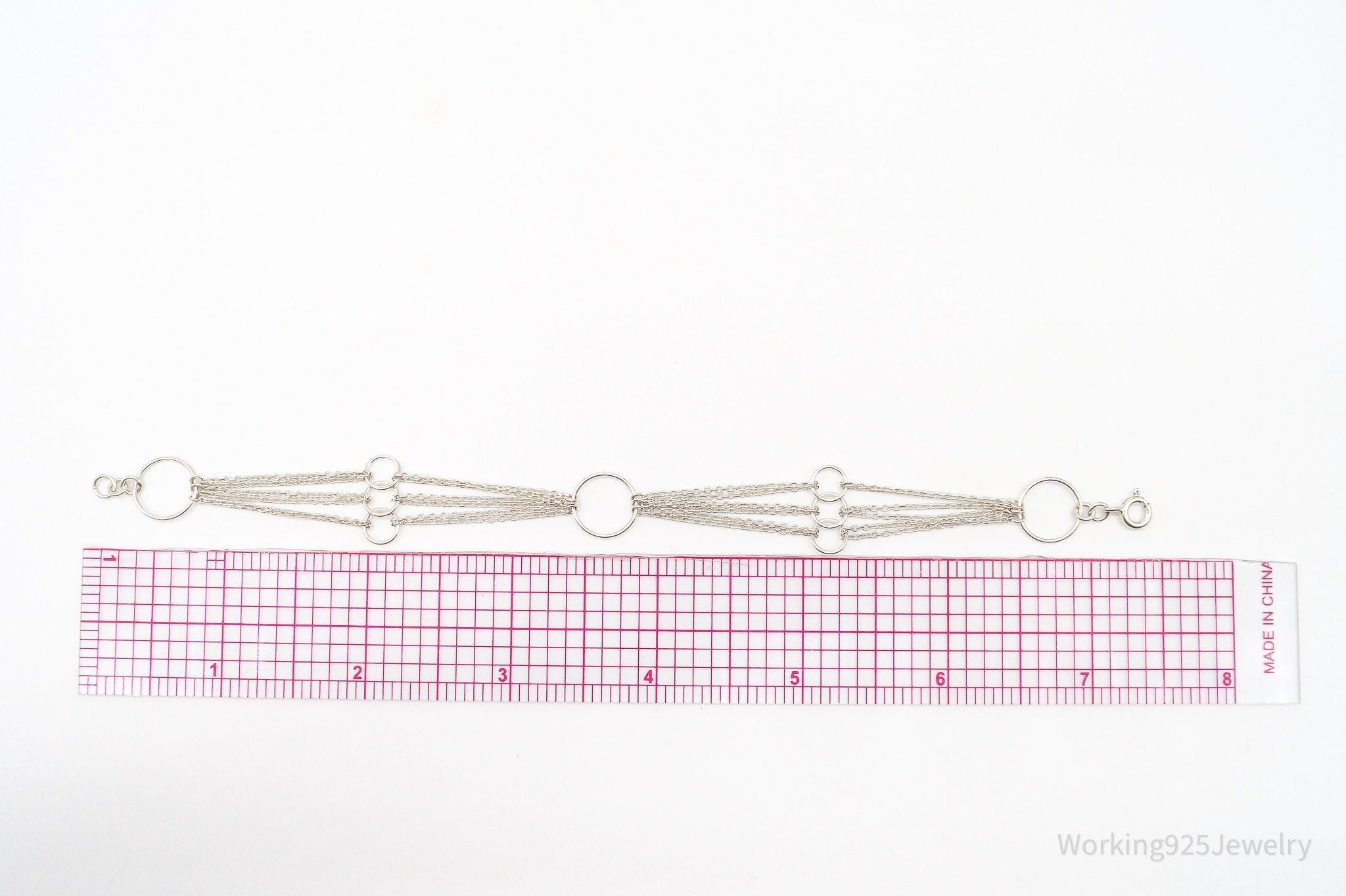 Vintage Geometric Circles Sterling Silver Bracelet | Jewelry > Bracelets | Wiccan Center