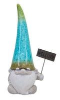 Terra Cotta Garden Gnome Statue with Welcome Sign 24"H | Home & Garden | Wiccan Center