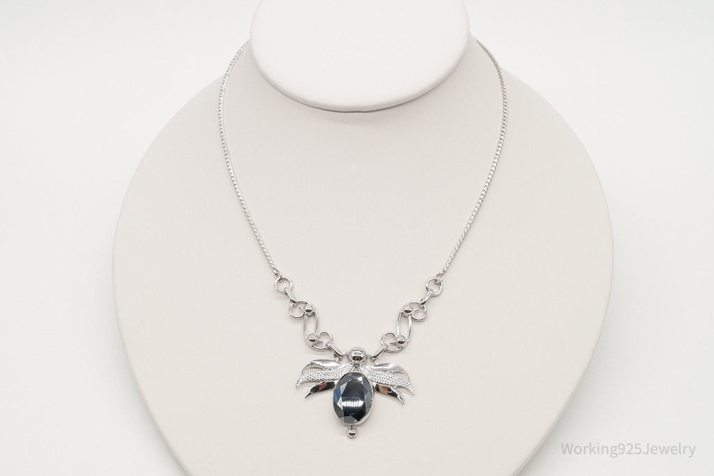 Antique Hematite Sterling Silver Filigree Necklace | Jewelry > Necklaces > Pendants | Wiccan Center