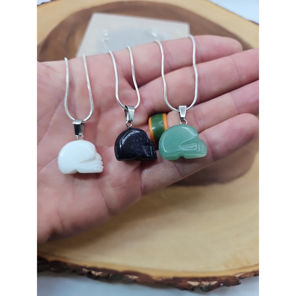 Set Of 3 Shull Pendants W/sterling Silver Chain