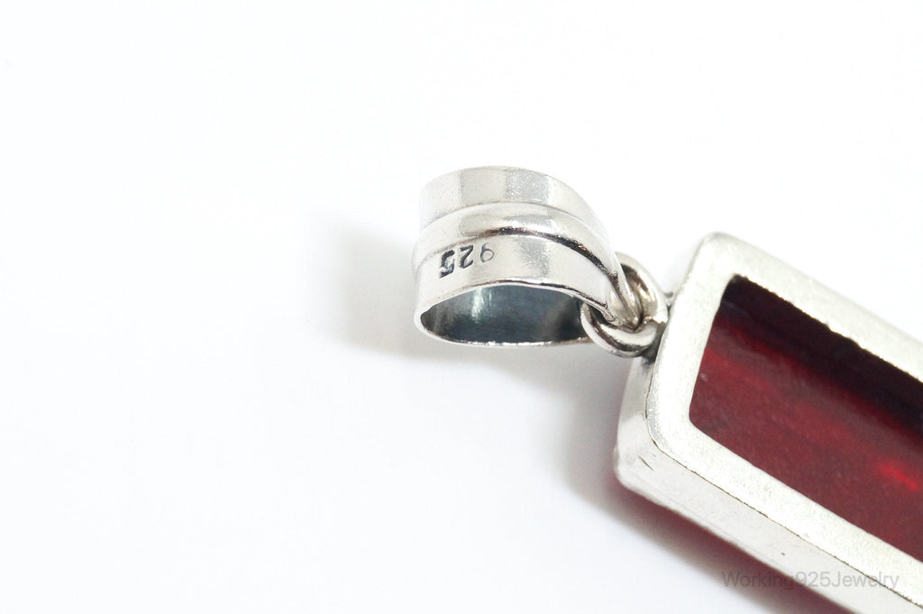 Vintage Dichroic Glass Sterling Silver Necklace Pendant | Jewelry > Necklaces > Pendants | Wiccan Center