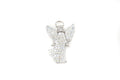 Vintage Guardian Angel Rhinestone Sterling Silver Necklace Pendant | Jewelry > Necklaces > Pendants | Wiccan Center