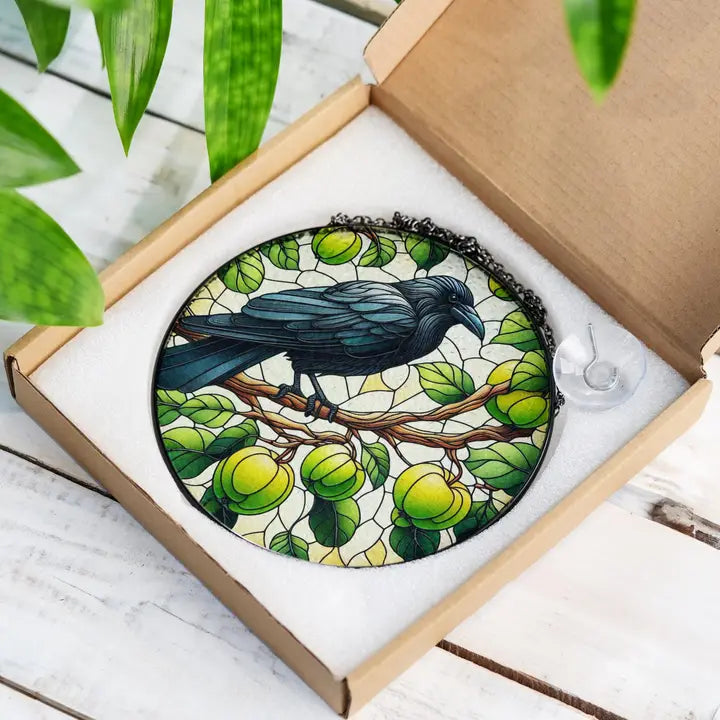 Green Raven Suncatcher
