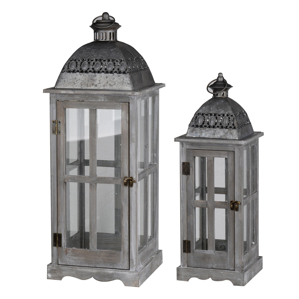 Wooden Candle Lantern Decorative Set for Indoor and Outdoor Use | Lanterns | Wiccan Center