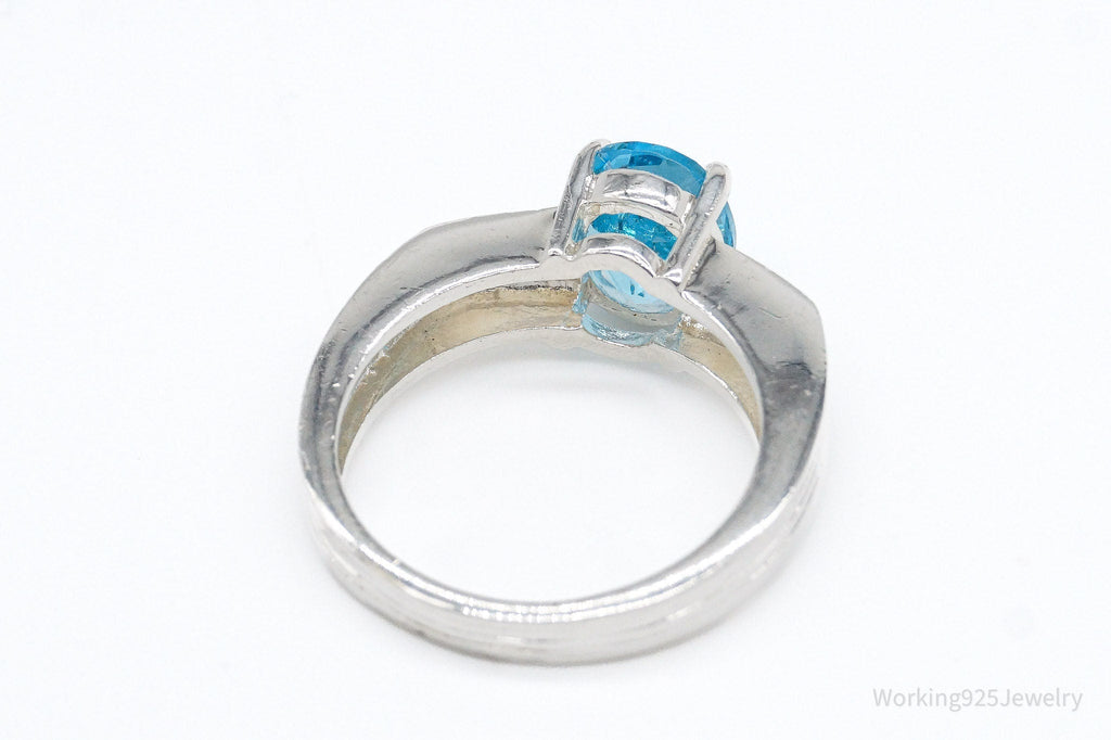 Vintage Blue Topaz Sterling Silver Ring - Size 6.75 | Jewelry > Rings | Wiccan Center