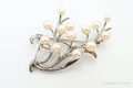 Large Antique Faux Pearl Sterling Silver Brooch Pin | Jewelry > Brooches, Pins & Clips | Wiccan Center