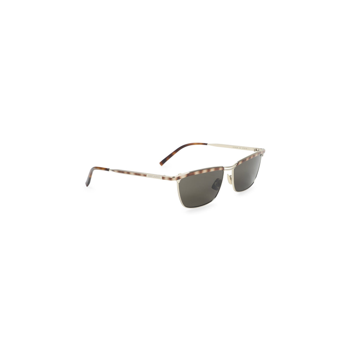 SAINT LAURENT Metal Sunglasses with Squared Frames for Men
