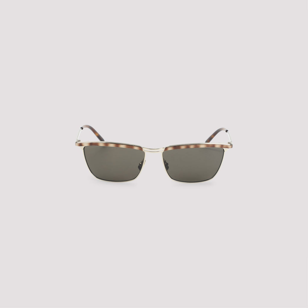 SAINT LAURENT Metal Sunglasses with Squared Frames for Men