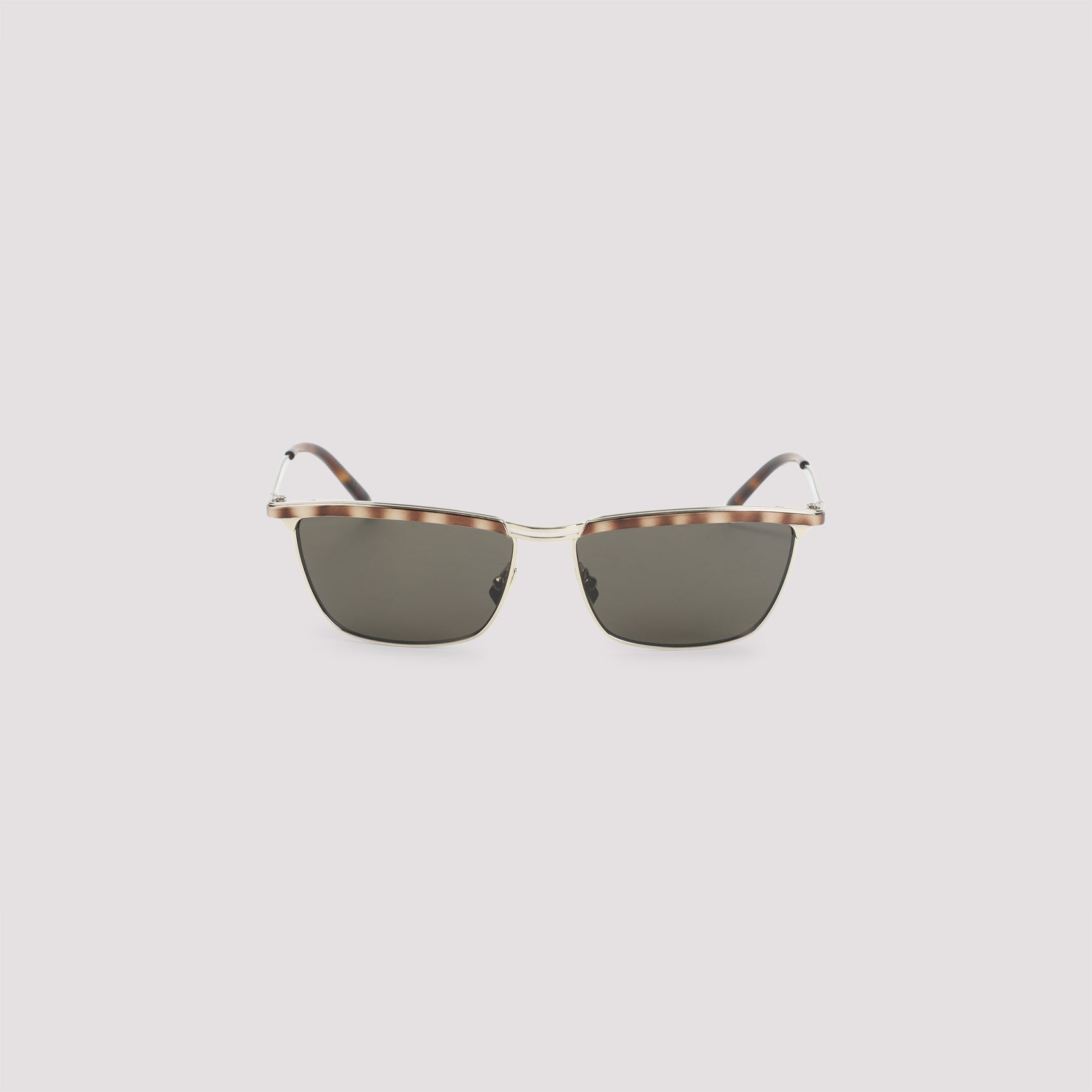 SAINT LAURENT Metal Sunglasses with Squared Frames for Men