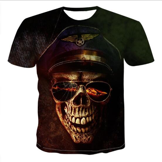 Mens Skull 3D t-shirts | StreetWear | Wiccan Center