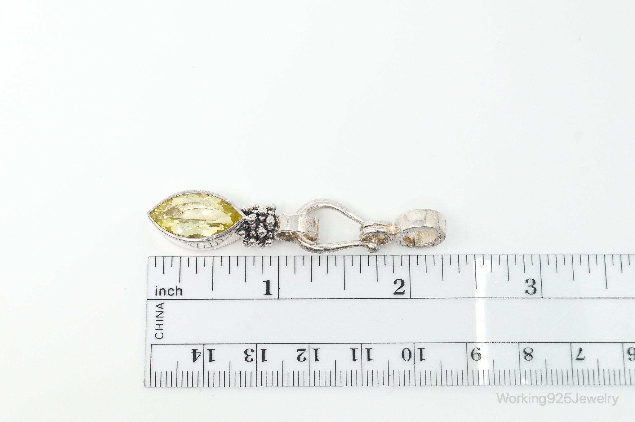 Designer Michael Dawkins Citrine Granulated Sterling Silver Necklace Pendant | Jewelry > Necklaces > Pendants | Wiccan Center