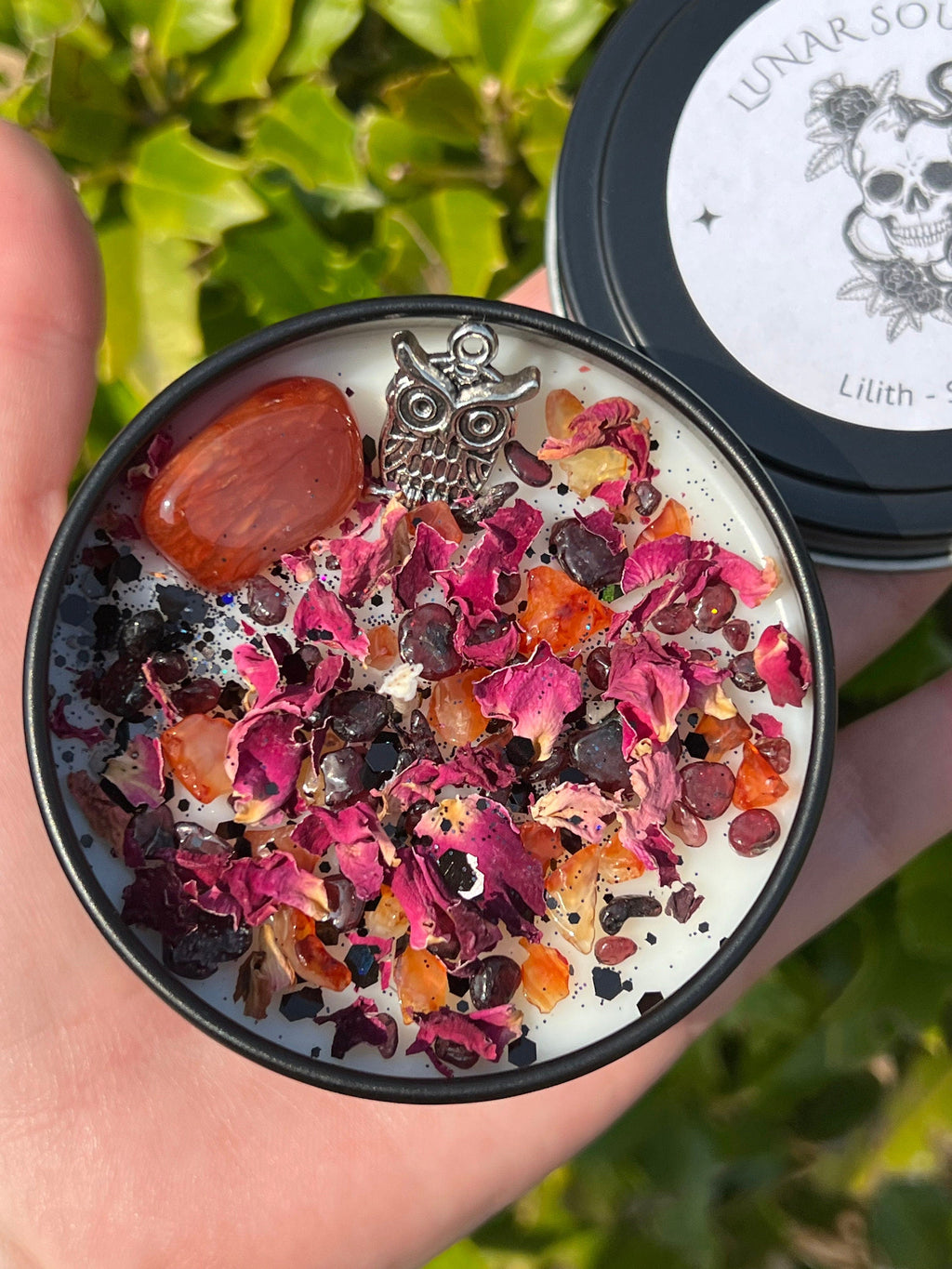 Lilith Candle | Witchcraft Pagan Witch Herbal Intention Dark Moon Goddess Lilit Temptress Spell Ritual Altar Devotee Offering Scented Gift | | Wiccan Center