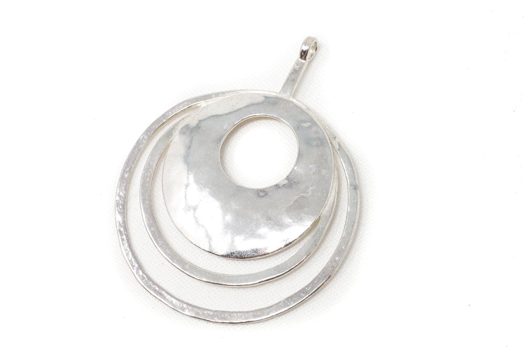 Retired Silpada Hammered Rings Sterling Silver Necklace Pendant | Jewelry > Necklaces > Pendants | Wiccan Center
