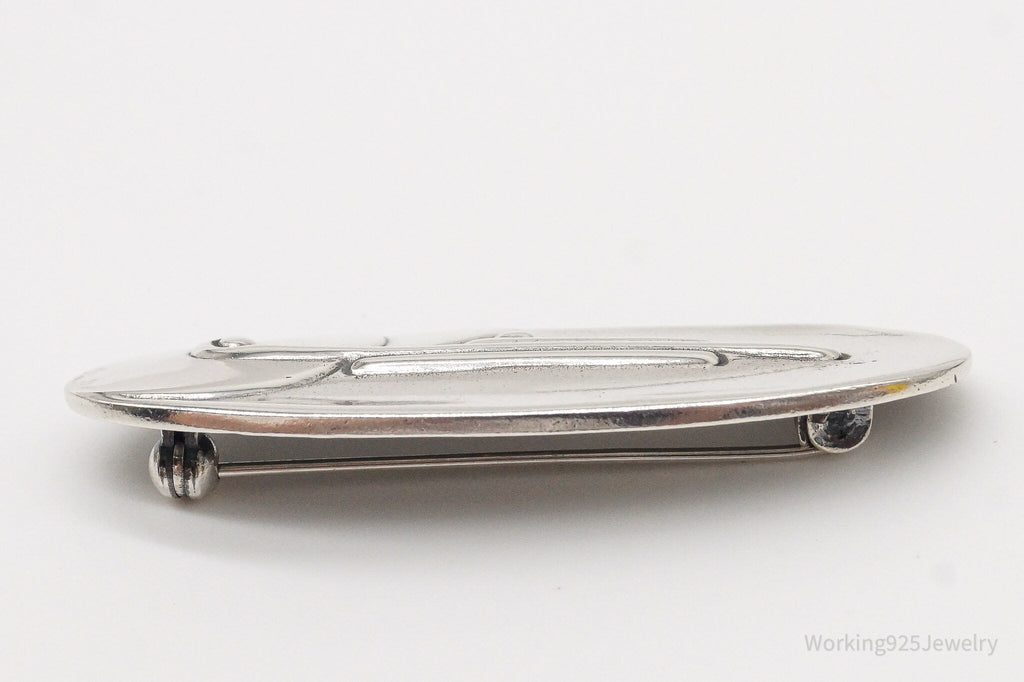 Vintage Art Deco / Mid Century Style Sterling Silver Brooch Pin | Jewelry > Brooches, Pins & Clips | Wiccan Center