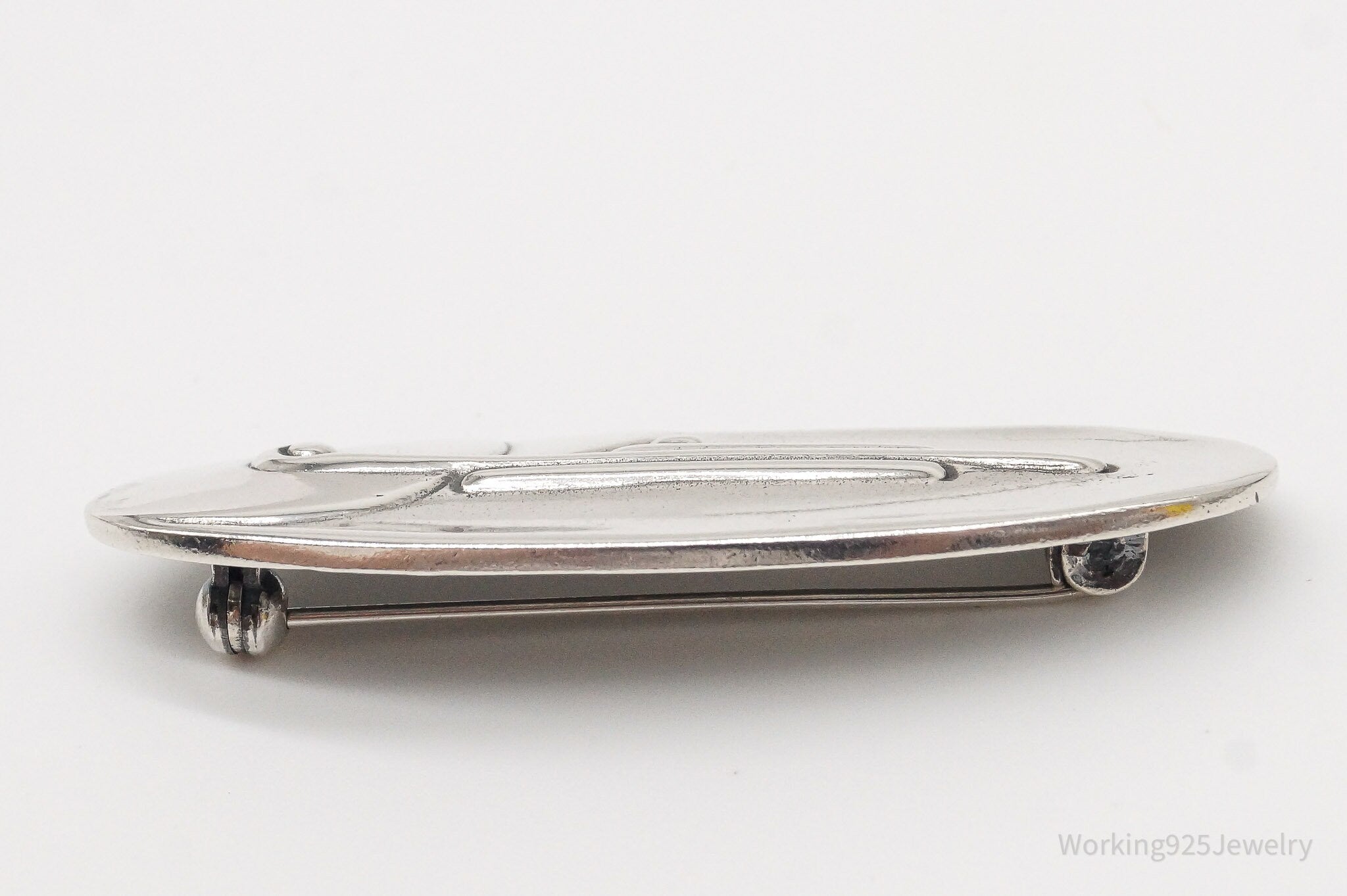 Vintage Art Deco / Mid Century Style Sterling Silver Brooch Pin | Jewelry > Brooches, Pins & Clips | Wiccan Center