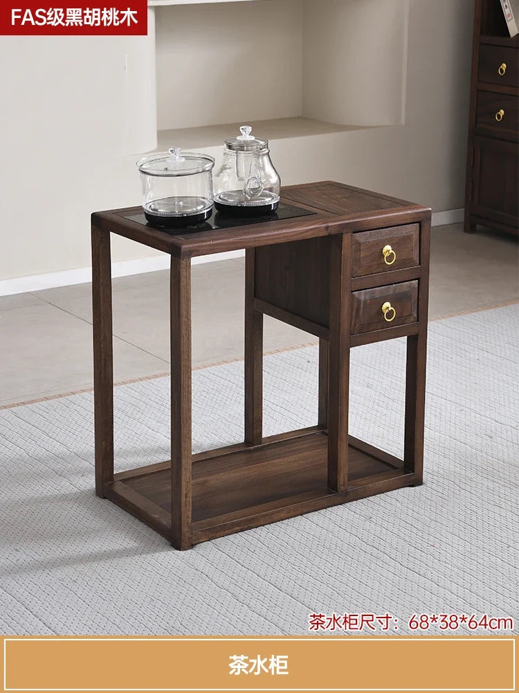 Luxury Chinese Solid Wood Curio Cabinet – Oriental Living Room Display Credenza | Storage Cabinet | Wiccan Center
