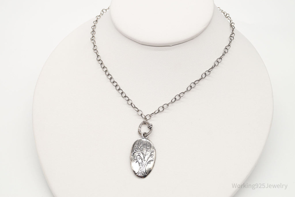 Vintage Designer Silpada Retired Family Tree Sterling Silver Necklace - 18" | Jewelry > Necklaces > Pendants | Wiccan Center