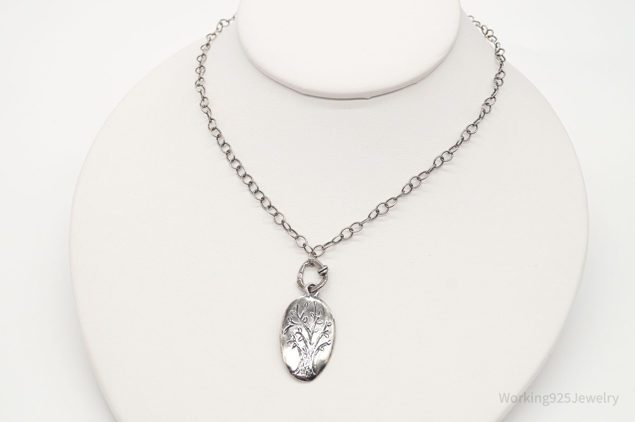Vintage Designer Silpada Retired Family Tree Sterling Silver Necklace - 18" | Jewelry > Necklaces > Pendants | Wiccan Center