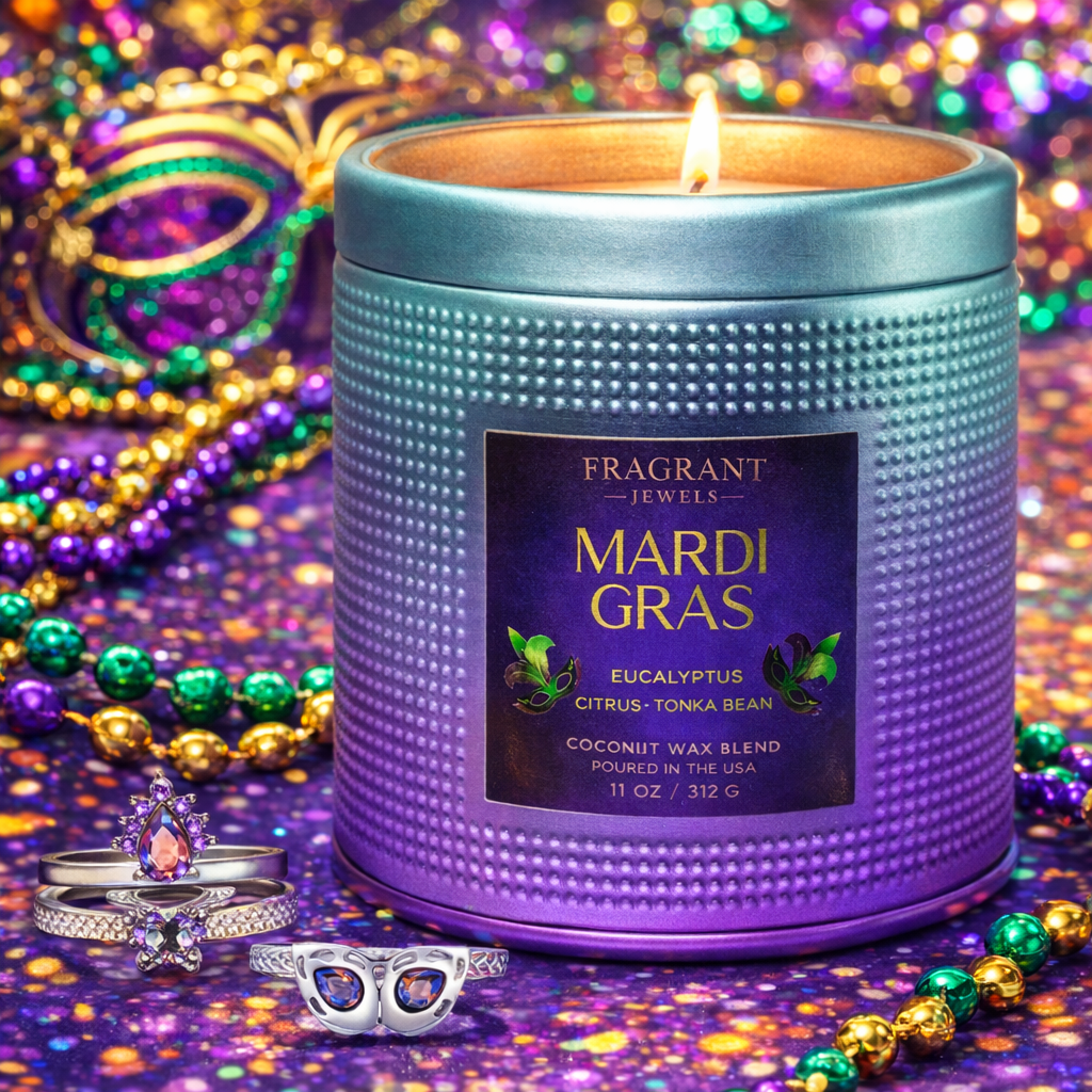 Mardi Gras - Carnival Collection - Jewel Candle | Jewel Candle | Wiccan Center