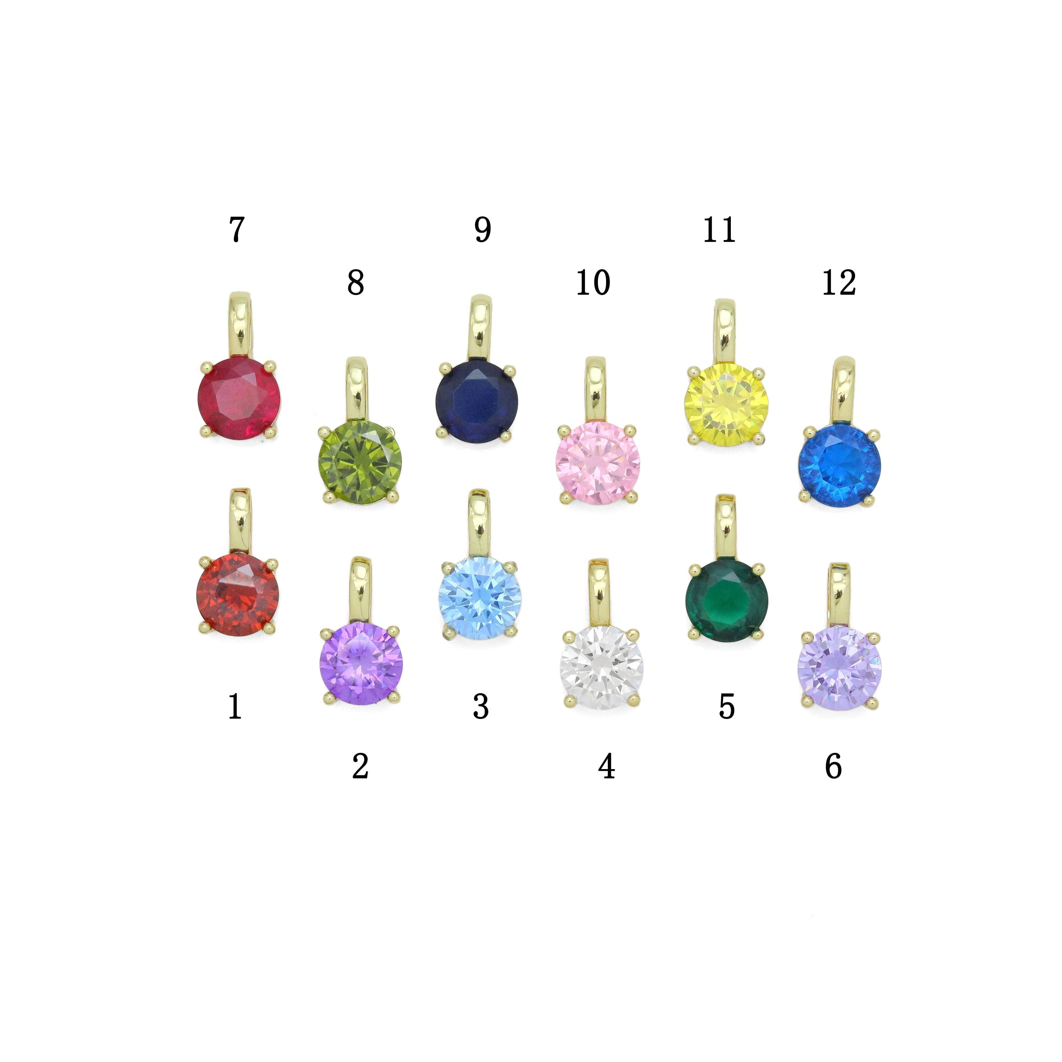 Birthstone Charm, Birthstone Pendant, Sku#LX655 | Individual Charm/Pendant | Wiccan Center