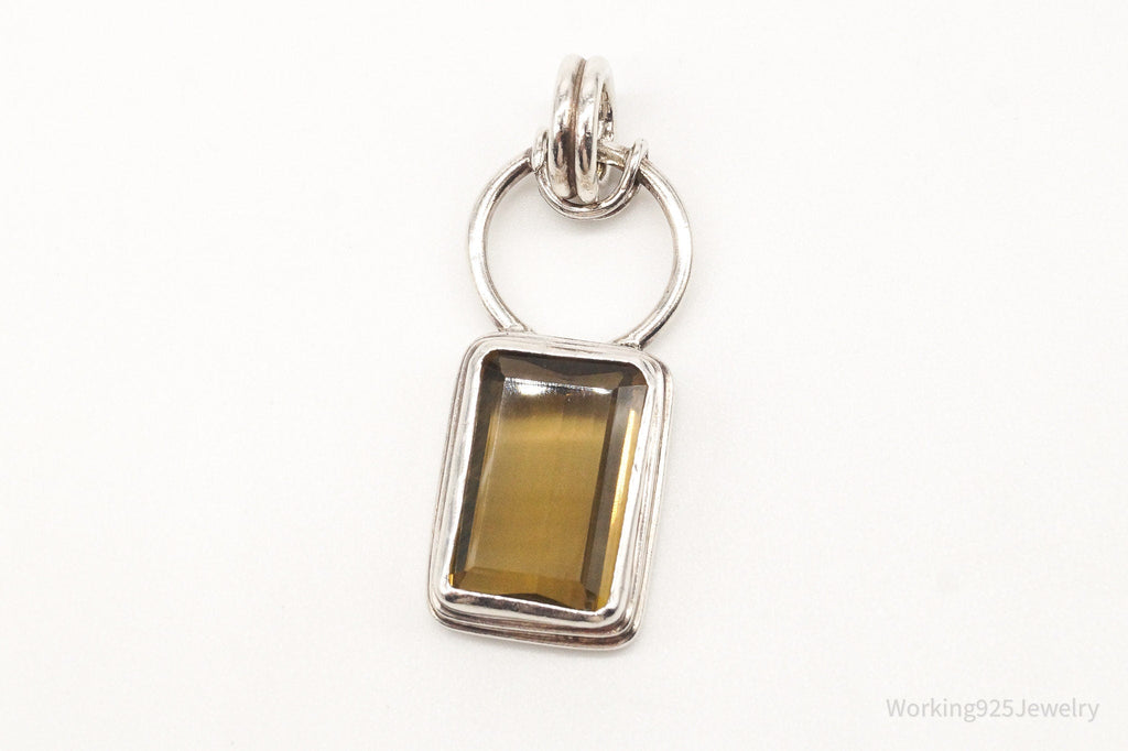 Vintage Large Smoky Topaz Sterling Silver Pendant | Jewelry > Necklaces > Pendants | Wiccan Center