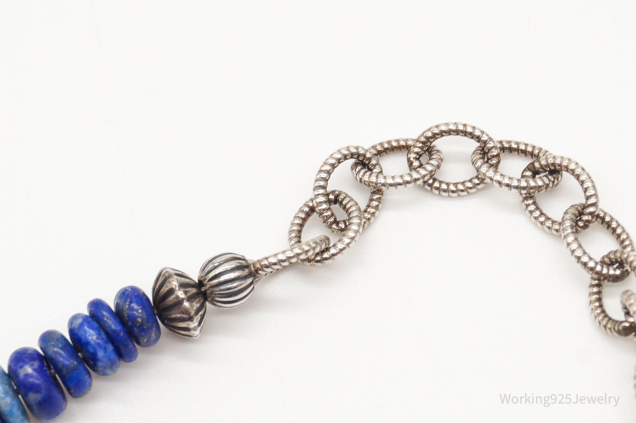 Vintage Southwestern Lapis Lazuli Bead Sterling Silver Necklace | Jewelry > Necklaces | Wiccan Center