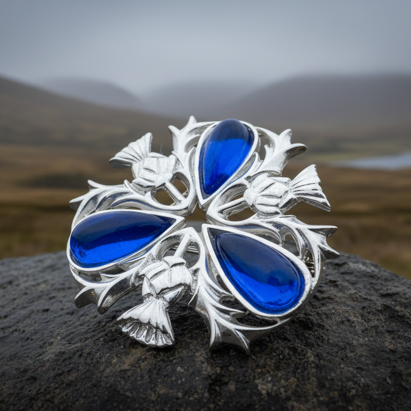 Madison Celtic Thistle Brooch - Handmade in Scotland | Brooch | Wiccan Center