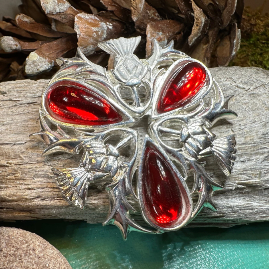 Madison Celtic Thistle Brooch - Handmade in Scotland | Brooch | Wiccan Center