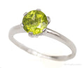 Vintage Green Peridot Sterling Silver Ring - Size 8 | Jewelry > Rings | Wiccan Center