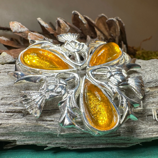 Madison Celtic Thistle Brooch - Handmade in Scotland | Brooch | Wiccan Center