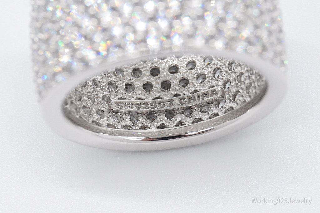 Vintage SW Cubic Zirconia Sterling Silver Band Ring - Size 7.5 | Jewelry > Rings | Wiccan Center