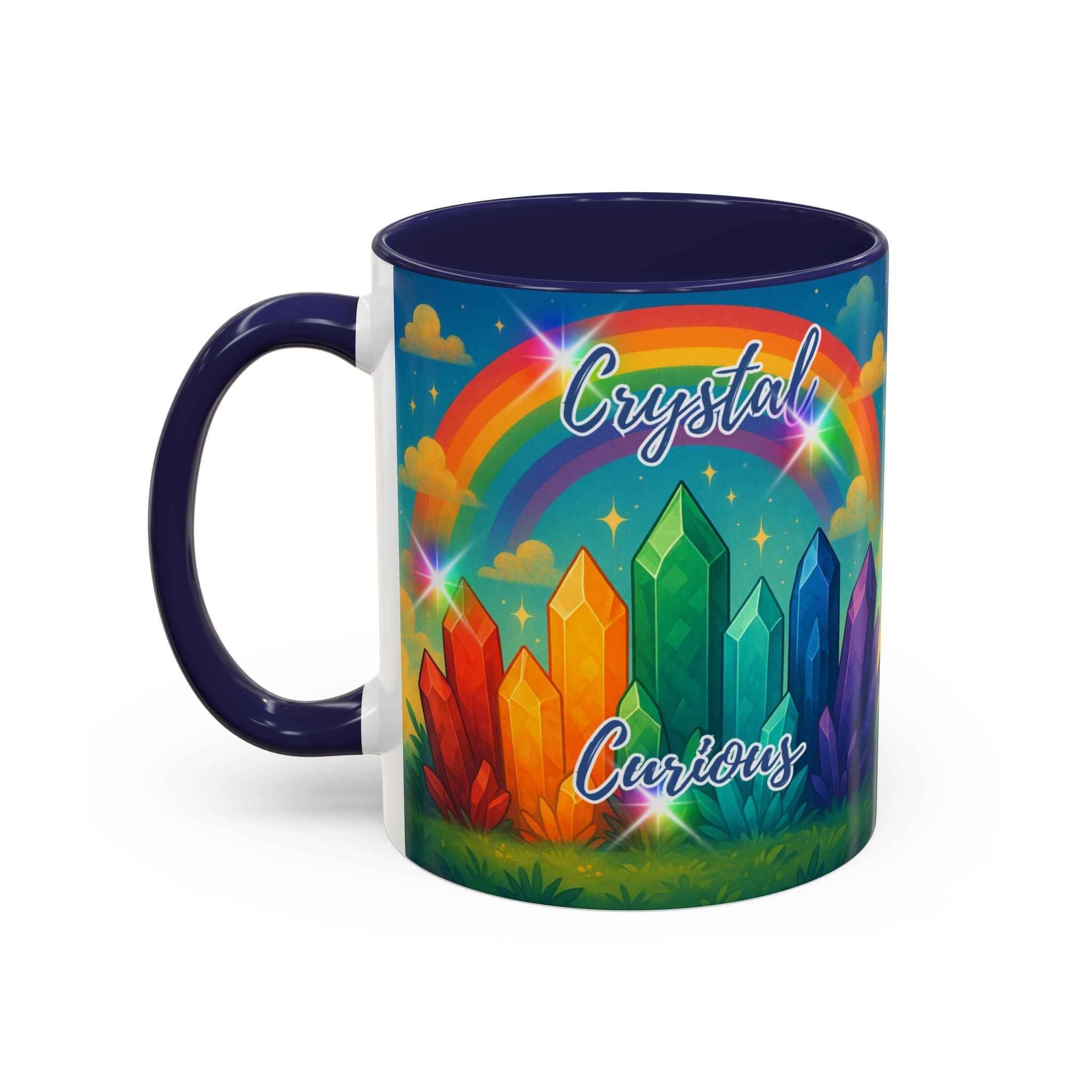 Coffee Mug - Rainbow Crystal Curious | Mug | Wiccan Center