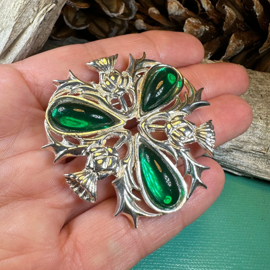 Madison Celtic Thistle Brooch - Handmade in Scotland | Brooch | Wiccan Center