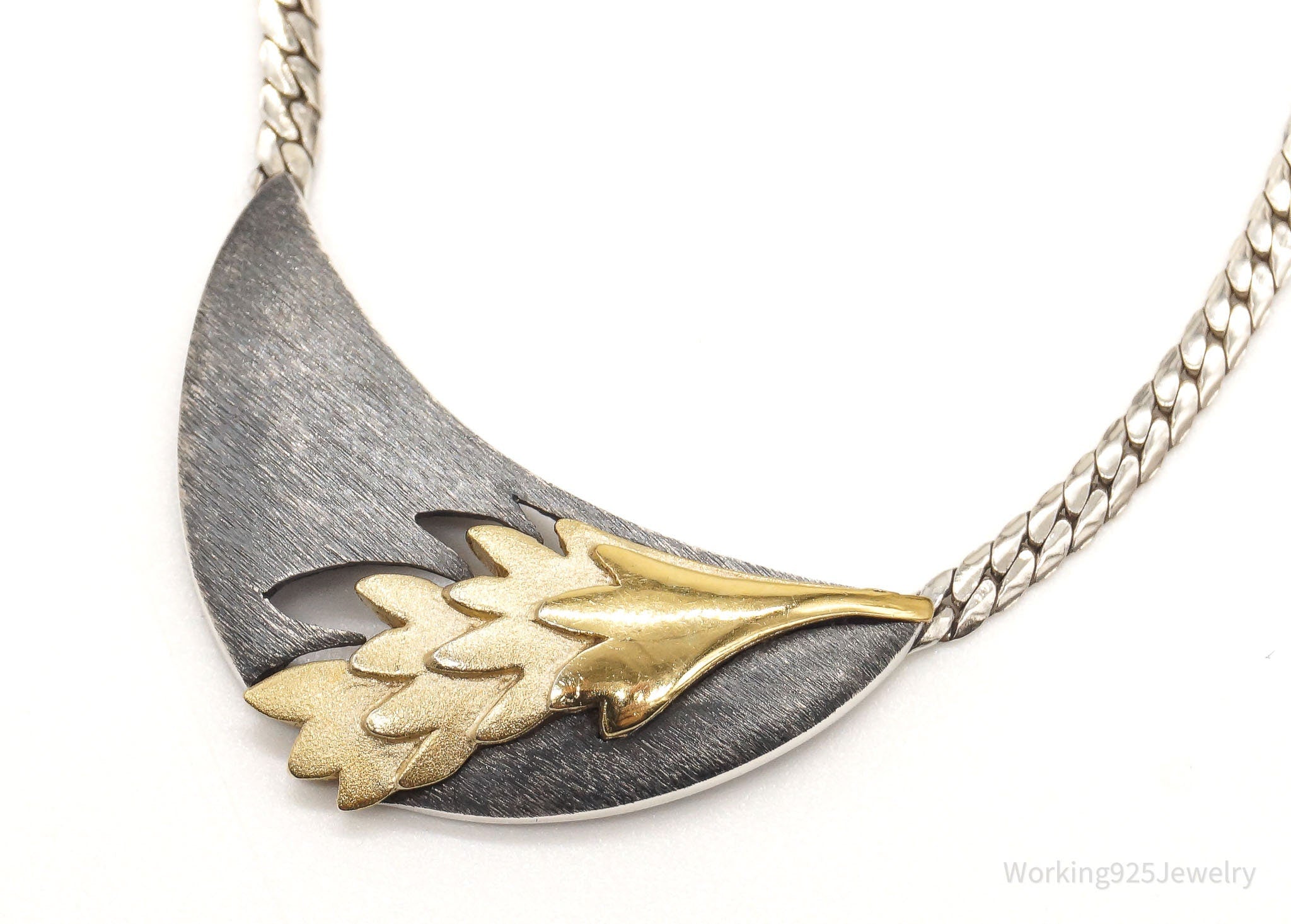 Vintage Gold Vermeil Sterling Silver Necklace 15" | Jewelry > Necklaces > Pendants | Wiccan Center