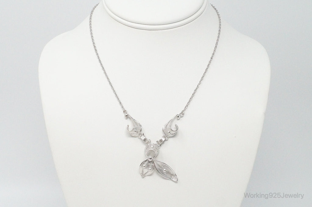 Vintage Joseph Esposito Filigree Sterling Silver Necklace | Jewelry > Necklaces > Pendants | Wiccan Center