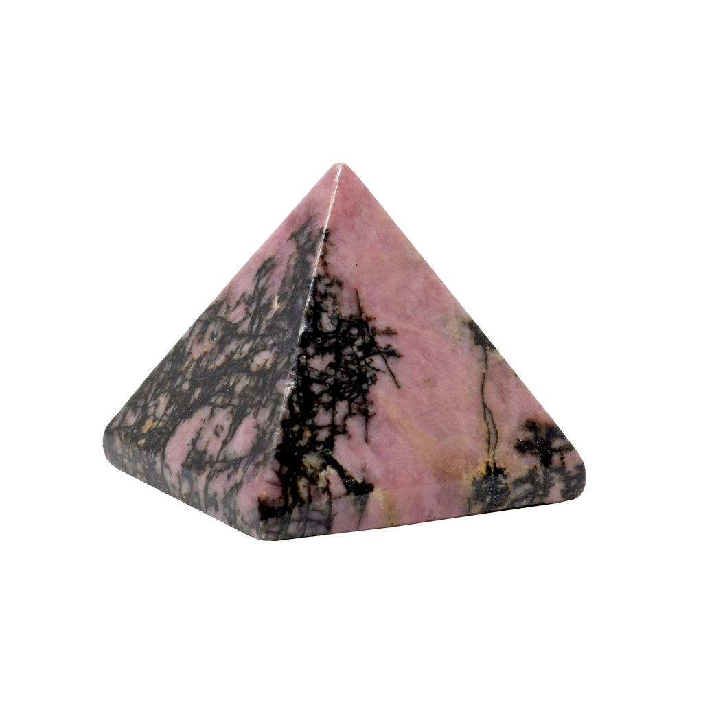 Rhodonite Pyramid 1" | Crystals & Minerals > Figurines | Wiccan Center