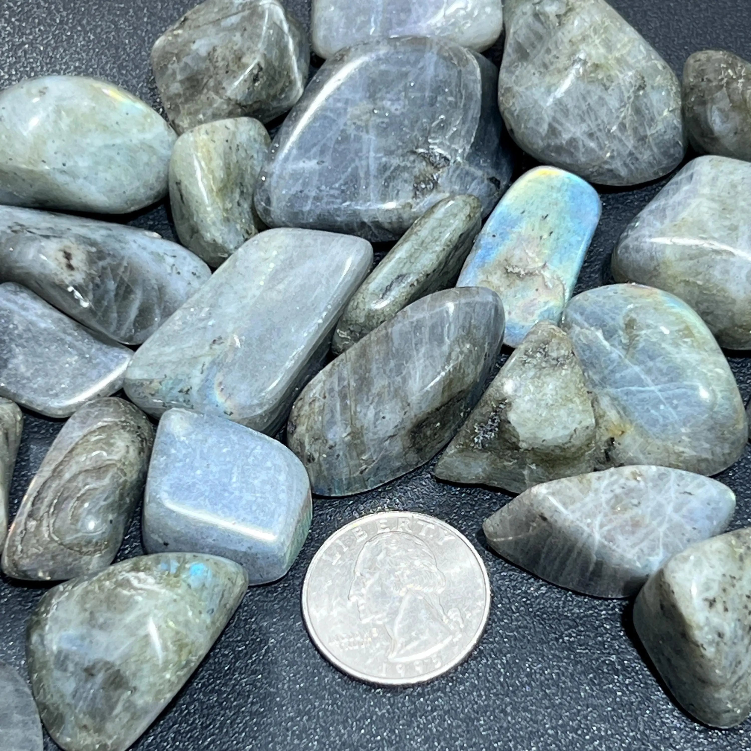Labradorite Tumbled Stones (By The Piece Or Pound) Wholesale | Home & Living > Home Decor > Home Accents > Rocks & Geodes | Wiccan Center