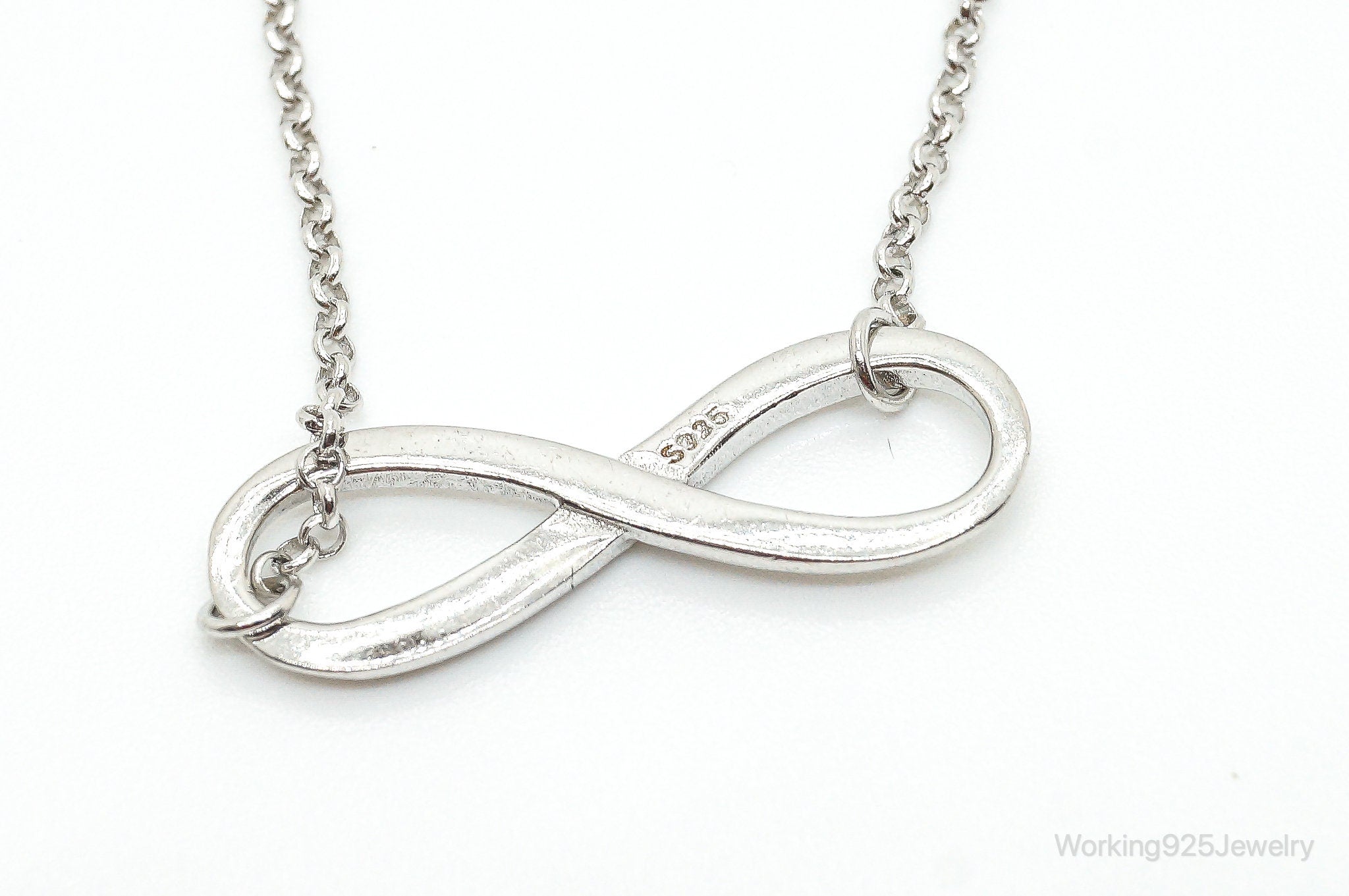 Vintage Infinity Symbol Sterling Silver Necklace | Jewelry > Necklaces > Pendants | Wiccan Center