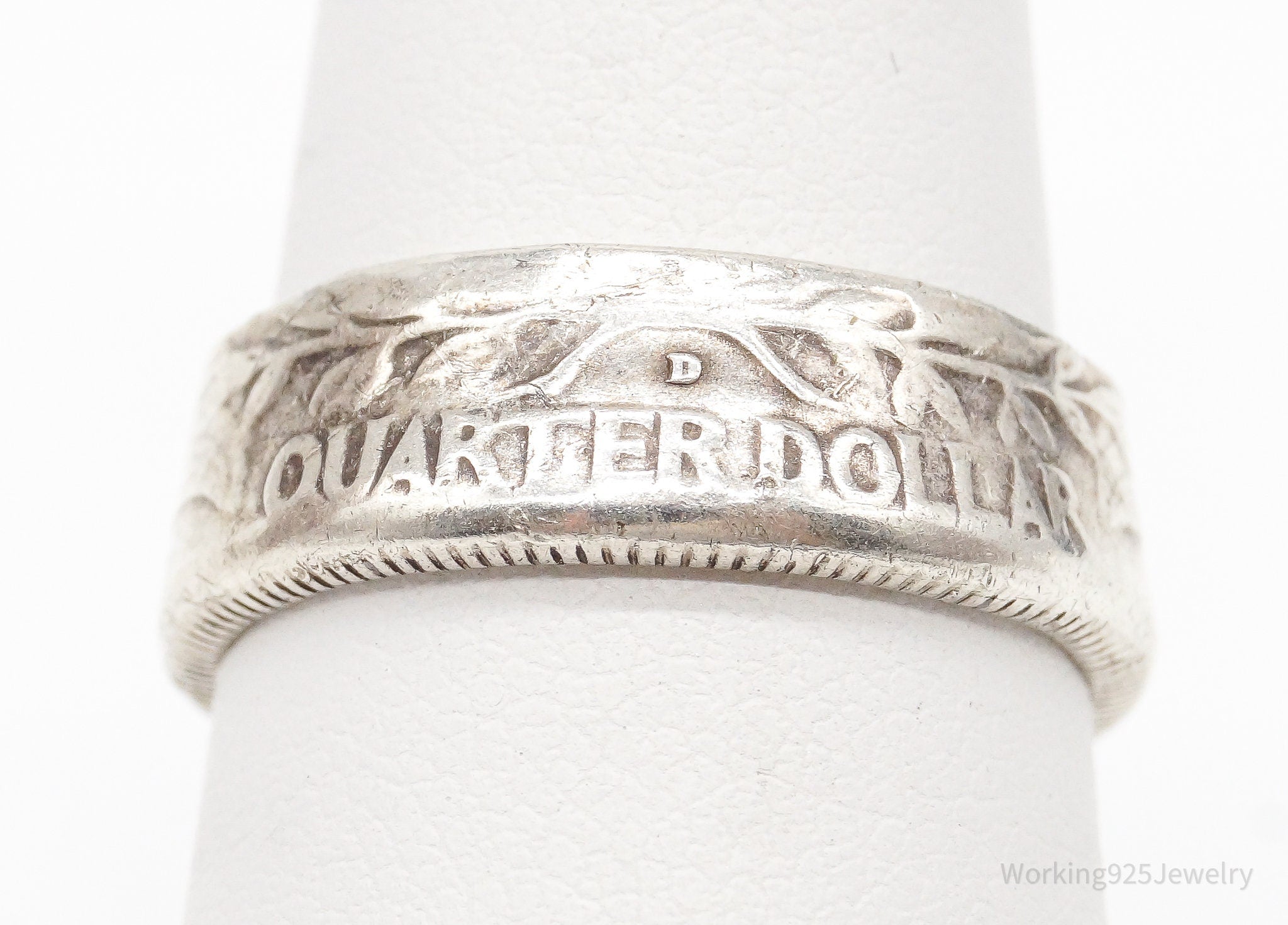 Vintage 1964 Liberty Quarter Dollar Silver Ring - Size 7 | Jewelry > Rings | Wiccan Center