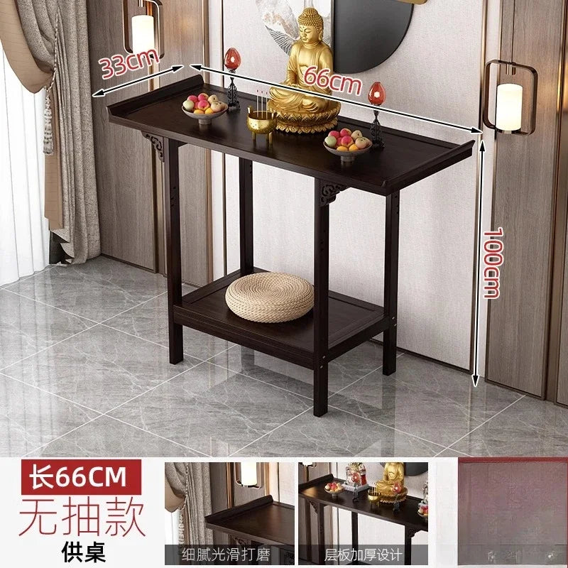 Standing Cabinet Altar – Buddha Table & Home Incense Offering Stand