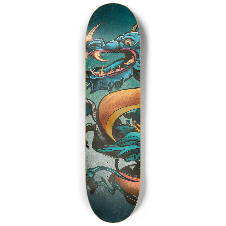 2 Skateboard Series Art - Draconic Canvas | Skateboard | Wiccan Center