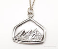 Vintage Mountain View Sterling Silver Necklace | Jewelry > Necklaces > Pendants | Wiccan Center